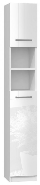 Vonios spintelė Top E Shop Marbela, balta, 30 cm x 32 cm x 183 cm