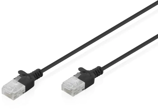 Digitus CAT 6 U-UTP Slim Patchkabel, 0,3 m, Blau
