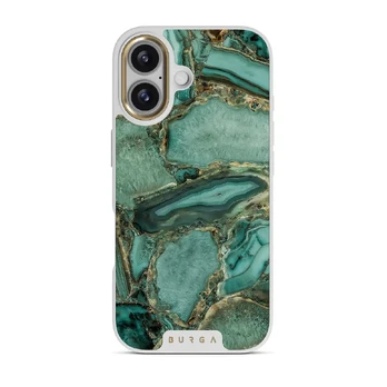 Ubud Jungle - Turquoise iPhone 17 Case, Elite Light (MagSafe) / Gold