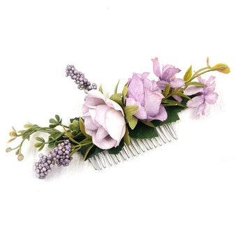 Boho gėlių šukos, Šviesiai violetinė