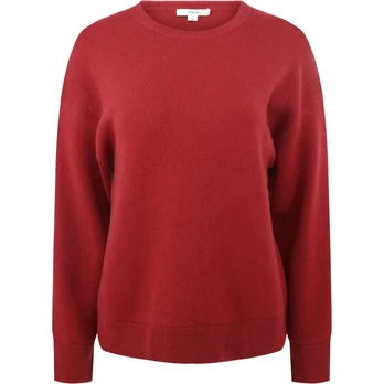 Megztinis moterims, Raudona, Structured crew nk pullover