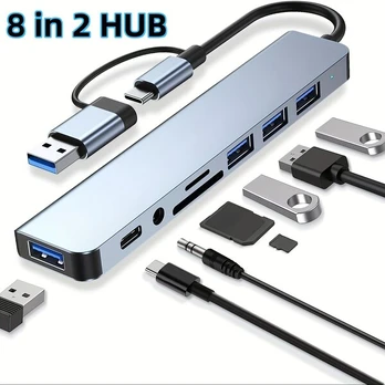USB skirstytuvas 7 viename su 4 USB jungtimis