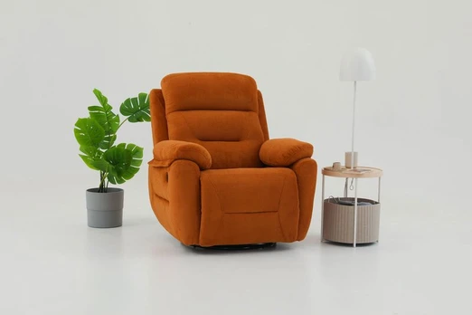 Fotelis-reglaineris Comfort Manuel, plytų raudonos spalvos
