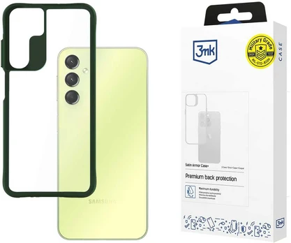 3MK Satin Armor+ Case Sam A25 5G žalia/žalias