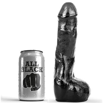 ALL BLACK - Realistiškas analinis dildo 20 cm
