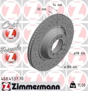 Stabdžių diskas ZIMMERMANN 460.4537.70 kaina