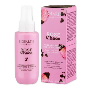 Bioearth Rose Choco Refreshing Mist Spray For Body Face & Hair, 100 ml