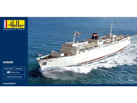 Plastic Model of the Avenir Passenger Freight Ferry 1/200