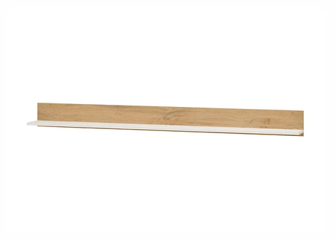Sieninė lentyna Imv City, 170 cm, balta/ąžuolinė