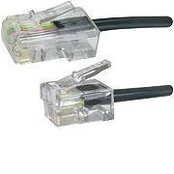 MicroConnect RJ-11/RJ-45 (M/M) 3m Juodas (MPK453S)