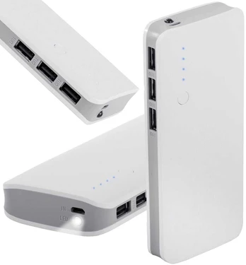 Išorinis akumuliatorius 10000mAh su 3 USB jungtimis