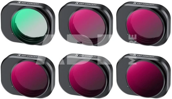 K&F Concept K&F 6pcs Filter Kit,(CPL+ND4&PL+ND8&PL+ND16&PL+ND32&PL+ND64&PL), lens HD