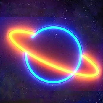 Planetos Neoninis Ženklas Led Dekoratyvinis Apšvietimas