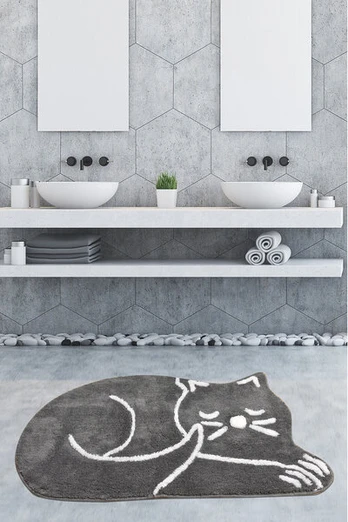 Asir vonios kilimėlis Sleeping Cat, 70x120 cm, 55x55