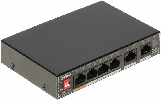 Šakotuvas SWITCH POE SG1006P 4 PRIEVADŲ DAHUA