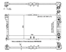 Radiatorius, variklio aušinimas NRF 56004