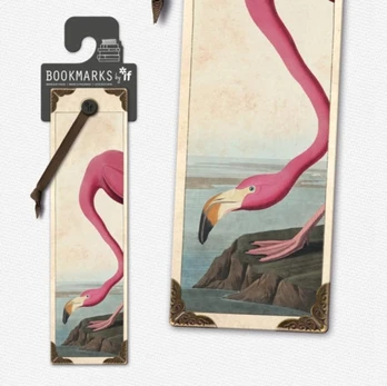 Vintage Bookmarks - Flamingo