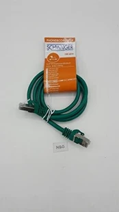 Schwaiger CAT6 Netzwerkkabel , S/FTP, 1,0m, grün