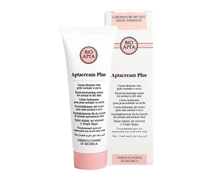 Bioapta Aptacream Plus drėkinamasis kremas sausai ir normaliai odai, pH 6,0, 50 ml
