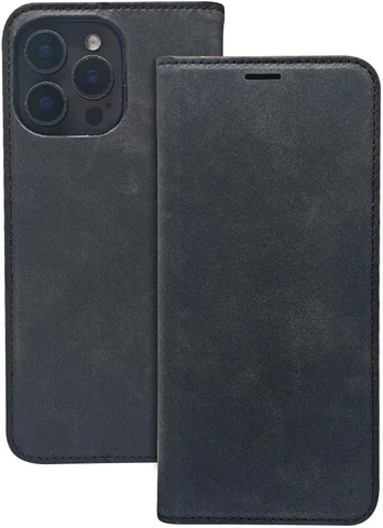 Dėklas Smart Suede case for iPhone 17 Pro Max 6,9' / iPhone 18 Pro Max 6,9 juodas