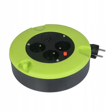 Velstro 5 m ilgio prailginimo kabelio ritė su USB GW-0176