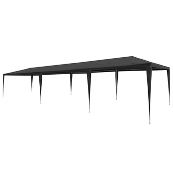 Sodo pavėsinė, 3x9 m, juoda