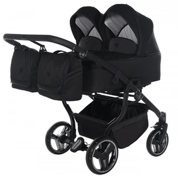 TAKO vežimėlis dvynukams Junama DUO V3 2in1, black 04