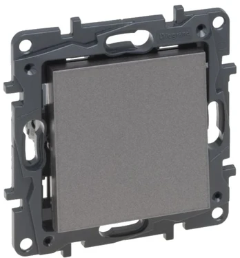 1 klavišo mygtukas Legrand Niloe Step 863409 (pilkas)