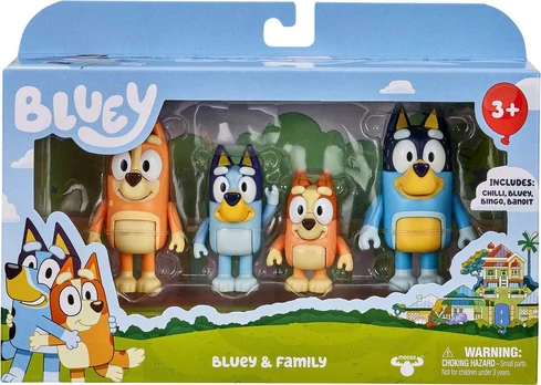 Bluey-perheen hahmot 4 kpl