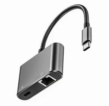 Adapteris USB MicroConnect USB-C - RJ-45 Juodas (USB3.1CETHPDBA)