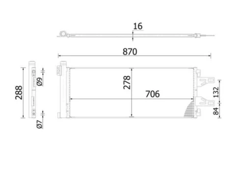 MAHLE AC 368 000S Air conditioning condenser