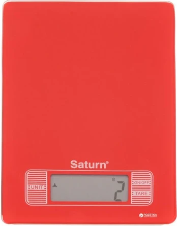Virtuvinės svarstyklės Saturn ST-KS7235 red