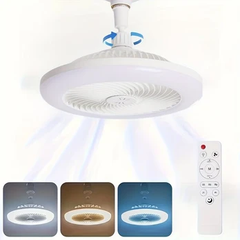 Modernus 10 colių lubų ventiliatorius su nuotoliniu valdymu
