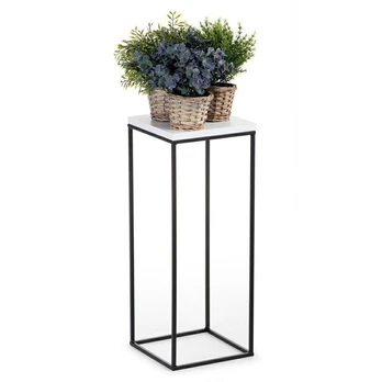 Modernus gėlių stovas BasicLoft, baltas, 80 cm