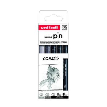 Uni Pin COMICS rinkinys, 5 vnt.
