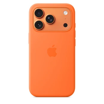 Apple iPhone 17 Pro Silicone Case with MagSafe – Orange - MGFE4ZM/A