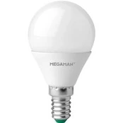 LED lempa E14, 4,9 W, opalinė, universali balta