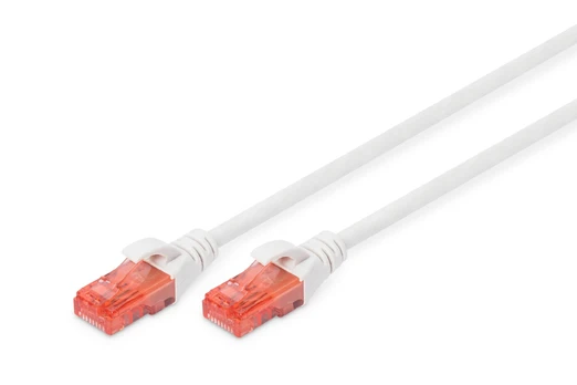 DIGITUS CAT 6 U/UTP Patchkabel - LSZH, 0,5m, baltas