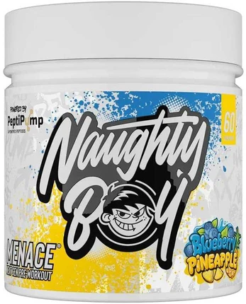 Naughty Boy Menace® V2 Pre-Workout 420 g. (Strawberry Mango skonis )