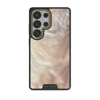 Serene Sunset - Chic Samsung Galaxy S25 Ultra Case, Elite Dark (Magnetic) / Gold
