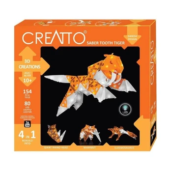 Konstruktorius Kosmos Creatto Sabertooth & Ferocious Friends 1KS03676, plastikas