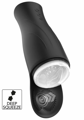 Deep Squeeze Nutbuster Triple Intimate Machine, 5 Vibration Modes, Black