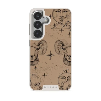 Aries - Samsung Galaxy S25 Case, Elite Light (Magnetic) / Silver / Beige