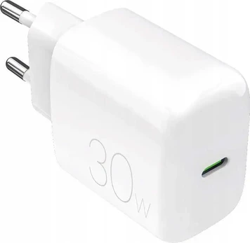 Puro PROLITE 30W USB-C sieninis įkroviklis – baltas