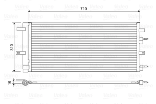 VALEO VAL822618 Air conditioning condenser