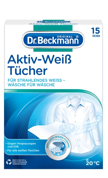 Dr.Beckmann aktyvūs balinimo lapeliai 15 vnt 64 g