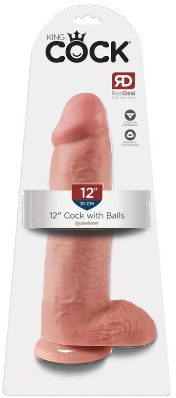 Dildo KING COCK 12 WITH BALLS 30,48 cm