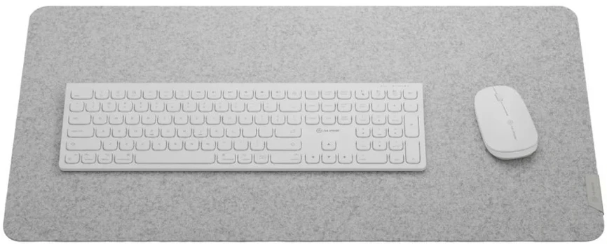 ALOGIC Felt desk mat 73x37cm Light Pilkas with Pilkas Tab - 73x37cm - Light Pilkas