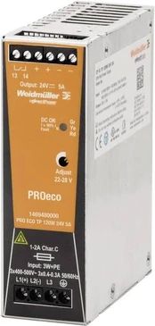 Weidmuller Maitinimo šaltinis stabilizowany PRO ECO 120W 24V 5A