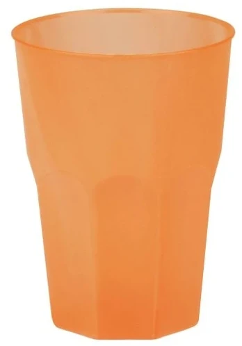 Santex Oranžinis plastikas drinking glasses 420 ml, 6 pcs
